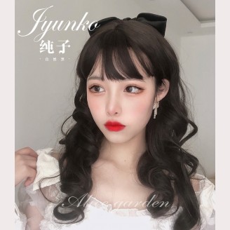 Jyunko Lolita Black Curly Style Wig (WIG77)